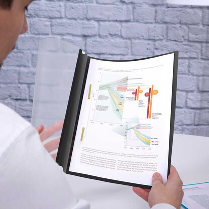 Artikelbild 4 für RAPESCO® Schnellhefter ECO Kunststoff schwarz DIN A4, 25 St., Artikelnummer 782662