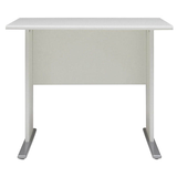 Artikelbild 1 für MÖBELPARTNER Cimal Schreibtisch weiß rechteckig, C-Fuß-Gestell weiß 90,0 x 65,0 cm, Artikelnummer 409516