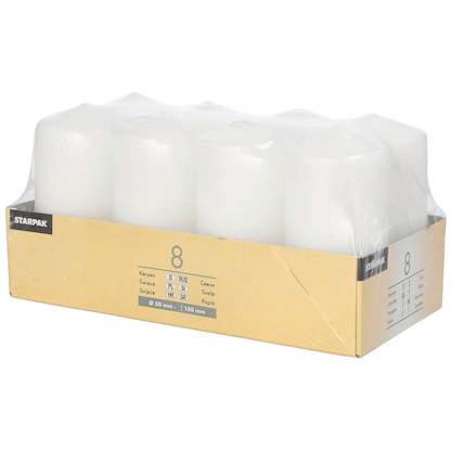 Artikelbild 3 für STARPAK Stumpenkerzen weiß, 8 St., Artikelnummer 514117