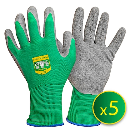 Artikelbild 3 für GRÜNTEK® unisex Gartenhandschuhe grün Größe 9, 5 Paar, Artikelnummer 316798