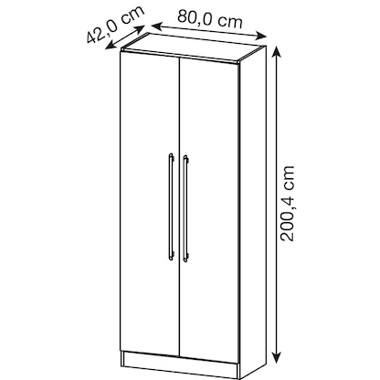 Artikelbild 2 für HAMMERBACHER Aktenschrank Orbis, V7100/6/6/RE buche 4 Fachböden 80,0 x 42,0 x 200,4 cm, Artikelnummer 763318