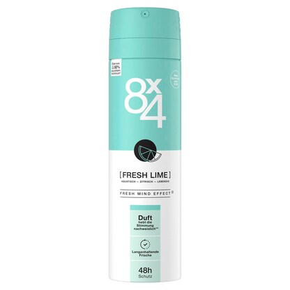Artikelbild für 8x4 FRESH LIME Deo-Spray 150,0 ml, Artikelnummer 578629