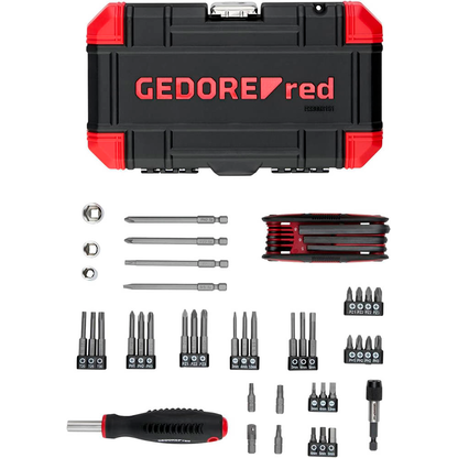Artikelbild 2 für GEDOREred R33003151 Adventskalender Steckschlüssel-Satz ¼“, 51-tlg, Artikelnummer 718579