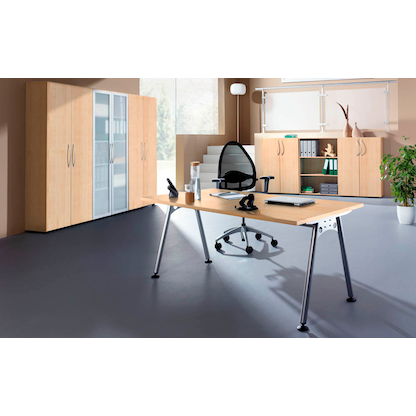 Artikelbild 4 für HAMMERBACHER Solid SC50 Standcontainer ahorn 5 Auszüge Metall-Bügelgriff chrom 42,8 x 80,0 x 72,0 - 76,0 cm, Artikelnummer 983027