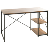 Artikelbild 1 für HAKU Möbel Schreibtisch schwarz, eiche rechteckig, Wangen-Gestell schwarz 120,0 x 60,0 cm, Artikelnummer 772407