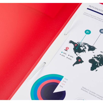 Artikelbild 2 für BRUNNEN Schnellhefter FACT!pp Kunststoff rot transluzent DIN A4, 1 St., Artikelnummer 757464