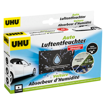 Artikelbild für UHU Auto-Entfeuchter schwarz, 1x 300,0 g, Artikelnummer 429641