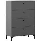 Artikelbild 1 für MÖBELPARTNER Kommode Smash, 701903 anthrazit 80,1 x 40,0 x 116,7 cm, 1 St., Artikelnummer 254959