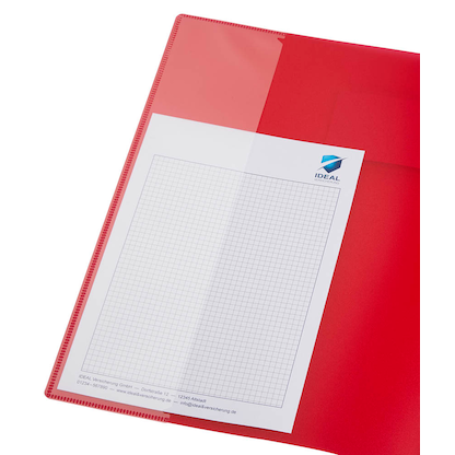 Artikelbild 3 für BRUNNEN Schnellhefter FACT!pp Kunststoff rot transluzent DIN A4, 1 St., Artikelnummer 757464