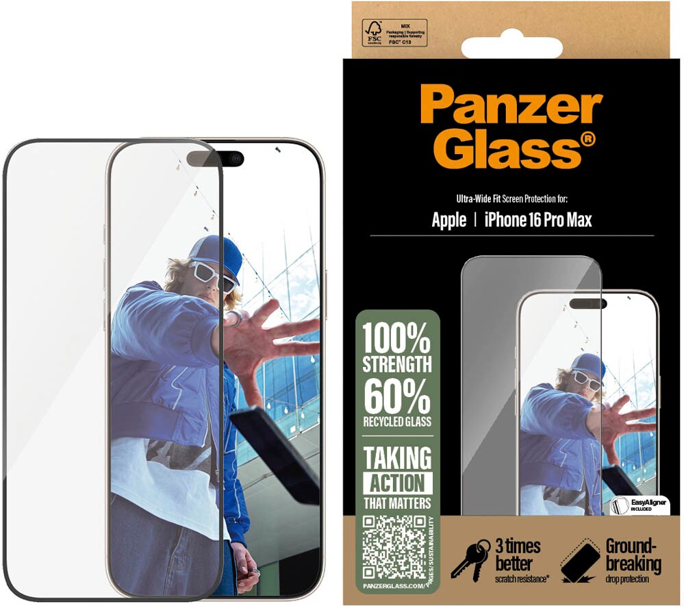 Panzer Glas Schutzfolie Für IPhone 16 Pro Max – 9H Härte, Kratzfest & Blasenfrei