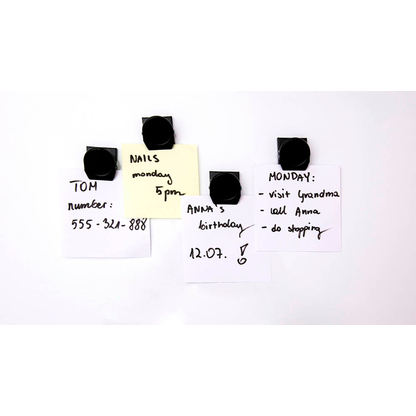 Artikelbild 5 für ALLboards Magnet schwarz, Metall 3,5 x 3,0 cm, 4 St., Artikelnummer 503478