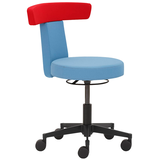 Artikelbild 1 für Mayer Arbeitshocker myDUO 1262 KGAS 622 hellblau, rot, 1 St., Artikelnummer 645384