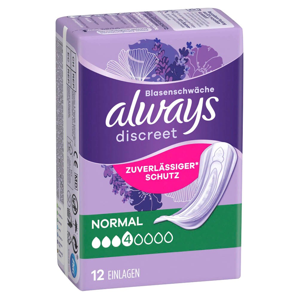Always Discreet Inkontinenz-Einlagen Ultimate Tag – 96 Stück Monatspaket | Extra Dünn & Geruchsneutralisierend Always Discreet Inkontinenz-Einlagen Ultimate Tag – 96 Stück Monatspaket | Extra Dünn & Geruchsneutralisierend