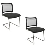 Artikelbild 1 für Topstar Besucherstühle Visit 20 Net NV490 G220 anthrazit, schwarz Stoff, 2 St., Artikelnummer 618227