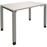 Artikelbild 1 für fm Sidney Schreibtisch lichtgrau rechteckig, 4-Fuß-Gestell silber 120,0 x 80,0 cm, Artikelnummer 270011