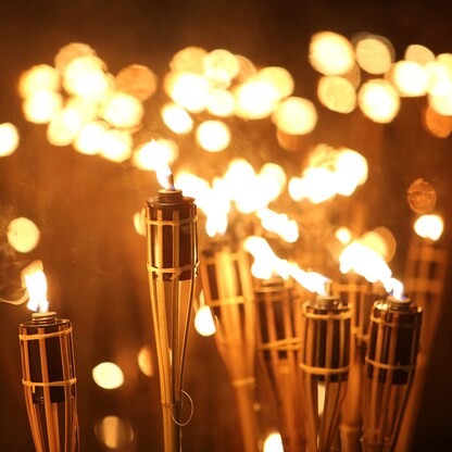 Artikelbild 6 für relaxdays Gartenfackeln braun, 10 St., Artikelnummer 351934