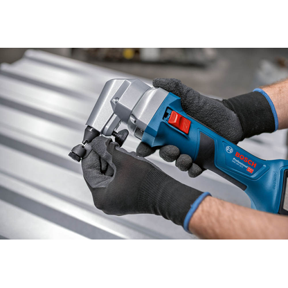 Artikelbild 8 für AKTION: BOSCH Professional GNA 18V-16 E Akku-Blechschere 18,0 V, mit 2 Akkus mit Prämie nach Registrierung, Artikelnummer 139214