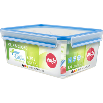Artikelbild für emsa Frischhaltedose CLIP & CLOSE 11,0 cm hoch transparent 3,7 l, 1 St., Artikelnummer 669954