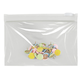 Artikelbild 1 für Topmatic® Gleitverschlussbeutel 12,5 x 9,0 cm transparent/weiß 70 my, 1 St., Artikelnummer 520373