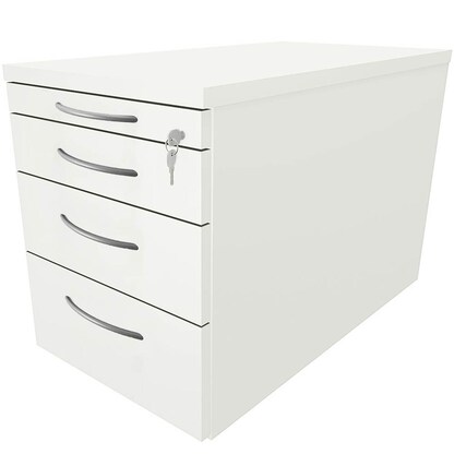 Artikelbild für fm fastline Rollcontainer weiß 4 Auszüge 43,6 x 80,0 x 52,0 cm, Artikelnummer 160311