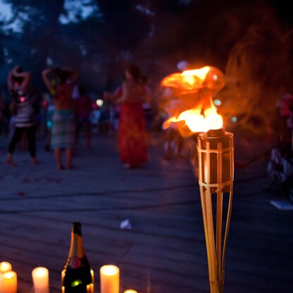 Artikelbild 7 für relaxdays Gartenfackeln braun, 10 St., Artikelnummer 351934