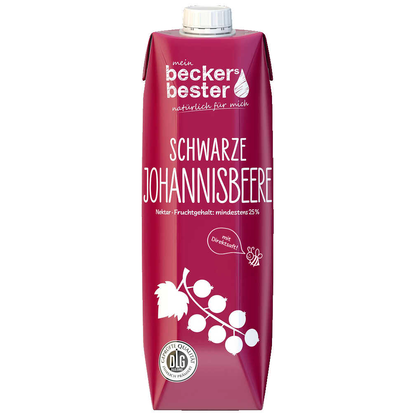 Artikelbild 2 für beckers bester SCHWARZE JOHANNISBEERE Fruchtnektar 6x 1,0 l, Artikelnummer 653039