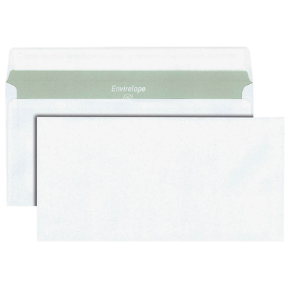 Artikelbild für MAILmedia Briefumschläge Envirelope® DIN lang ohne Fenster recycling-weiß haftklebend 500 St., Artikelnummer 290751