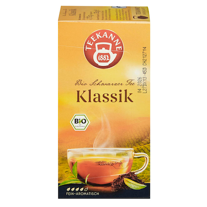 Artikelbild 2 für TEEKANNE Bio Schwarzer Tee Klassik Bio-Tee 20 Portionen, Artikelnummer 778623