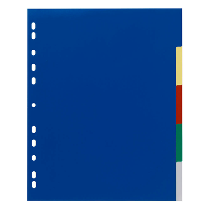 Artikelbild 2 für DURABLE Ordnerregister DIN A4 Vollformat, Überbreite blanko blau, gelb, rot, grün, grau 5-teilig, 1 Satz, Artikelnummer 432906