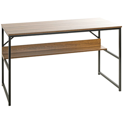 Artikelbild für HAKU Möbel Schreibtisch schwarz, eiche rechteckig, Wangen-Gestell schwarz 120,0 x 60,0 cm, Artikelnummer 772422