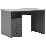 Artikelbild 1 für MÖBELPARTNER Smash Schreibtisch anthrazit rechteckig, Wangen-Gestell grau 115,8 x 70,0 cm, Artikelnummer 255057