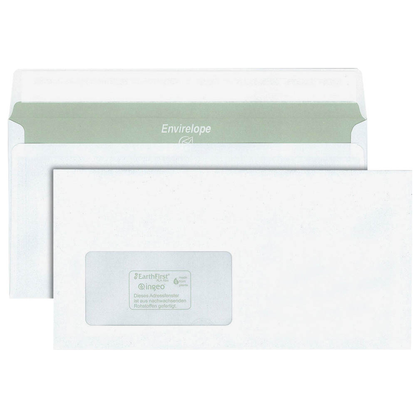 Artikelbild für MAILmedia Briefumschläge Envirelope® DIN lang mit Fenster recycling-weiß haftklebend 500 St., Artikelnummer 290736