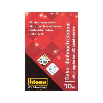 Artikelbild 4 für Idena Baum 10 LED Dekoleuchte rot, 1 St., Artikelnummer 105169