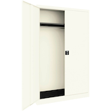 Artikelbild 1 für mauser Stahlschrank BF 5-12 G - 9010/9010 reinweiß 1 Fachboden 120,0 x 50,0 x 195,0 cm, aufgebaut, 1 St., Artikelnummer 600694