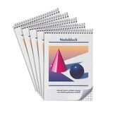 Artikelbild 1 für Notizblöcke Kugel und Kegel DIN A6 kariert, 5 Blöcke, Artikelnummer 557595