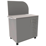 Artikelbild 1 für fm Sidney Bürowagen grau 3 Ebenen 124,0 x 64,2 x 150,0 cm, Artikelnummer 509861