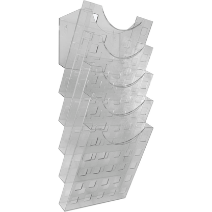 Artikelbild 3 für helit Wandprospekthalter the grid wall transparent DIN A4 5 Fächern 24,1 x 15,0 x 57,8 cm, 1 St., Artikelnummer 849091