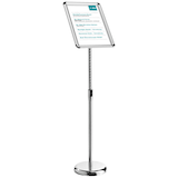 Artikelbild 1 für SPRINTIS Infoständer ELEVATE silber DIN A4 21,0 x 29,7 x 65,0 - 100,0 cm, 1 St., Artikelnummer 731337