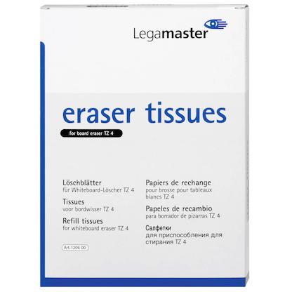 Artikelbild 2 für Legamaster Löschpapier für Tafellöscher, 100 Blatt, Artikelnummer 171058