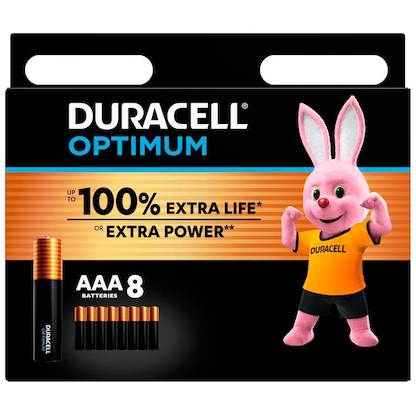 Artikelbild 2 für DURACELL Batterien Optimum Alkali-Mangan Micro AAA 1,5 V, 8 St., Artikelnummer 688519