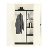 Artikelbild 1 für mauser Stahlschrank BF 5K - 9010/9010 reinweiß 3 Fachböden 95,0 x 50,0 x 195,0 cm, aufgebaut, 1 St., Artikelnummer 600732