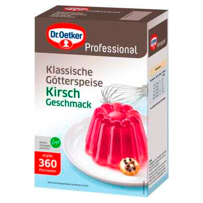 Artikelbild für Dr. Oetker Götterspeise Kirsch-Geschmack 1,0 kg, 1 St., Artikelnummer 803427