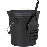 Artikelbild 1 für relaxdays Ascheeimer mit Deckel 19,0 l schwarz, 1 St., Artikelnummer 352092