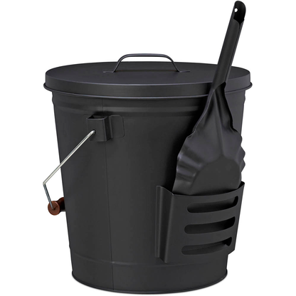 Artikelbild für relaxdays Ascheeimer mit Deckel 19,0 l schwarz, 1 St., Artikelnummer 352092