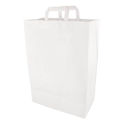 Artikelbild für PAPSTAR Papier-Tragetaschen weiß 32,0 x 44,0 cm, 50 St., Artikelnummer 466914