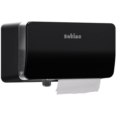 Artikelbild für Satino Toilettenpapierspender HYGINITY MT1 System 333427 schwarz Kunststoff, 1 St., Artikelnummer 663209