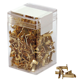 Artikelbild 1 für office discount Musterbeutelklammern Flachkopf, 300 St., Artikelnummer 617902