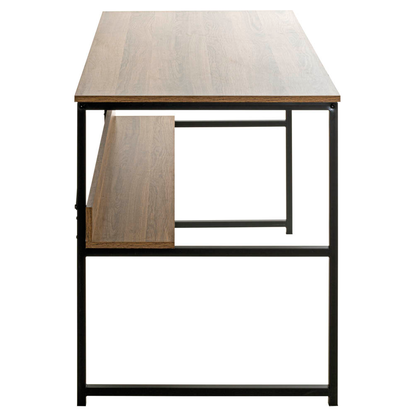 Artikelbild 4 für HAKU Möbel Schreibtisch schwarz, eiche rechteckig, Wangen-Gestell schwarz 120,0 x 60,0 cm, Artikelnummer 772422