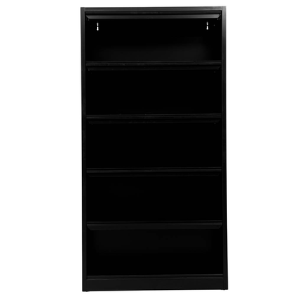 Artikelbild 4 für Gürkan Prospektregal schwarz DIN A4 100,0 x 42,0 x 195,0 cm, 1 St., Artikelnummer 564942