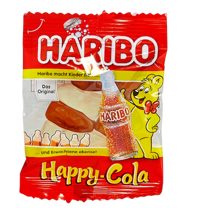 Artikelbild 2 für HARIBO Happy Cola Minibeutel Fruchtgummi 100 St./980,0 g, Artikelnummer 226340